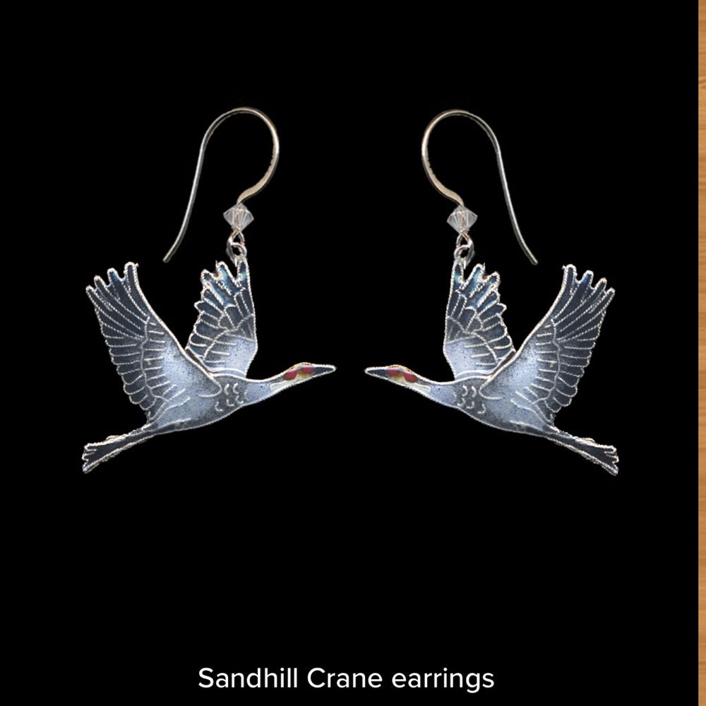 Sandhill Crane Earrings